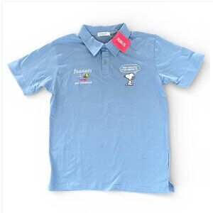Peanuts Snoopy Light Blue Men's Polo Shirt